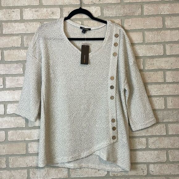 NWT Robert Louis lightweight 3/4‎ Sleeve Sweater size Small - Picture 1 of 7